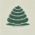 dall·e 2025 02 25 11.01.14 a minimalistic modern medical icon representing piles designed in a uniform green color 71c119. the icon should be clean simple and clearly dep