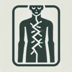 dall·e 2025 02 25 11.01.17 a minimalistic modern medical icon representing fissure designed in a uniform green color 71c119. the icon should be clean simple and clearly d