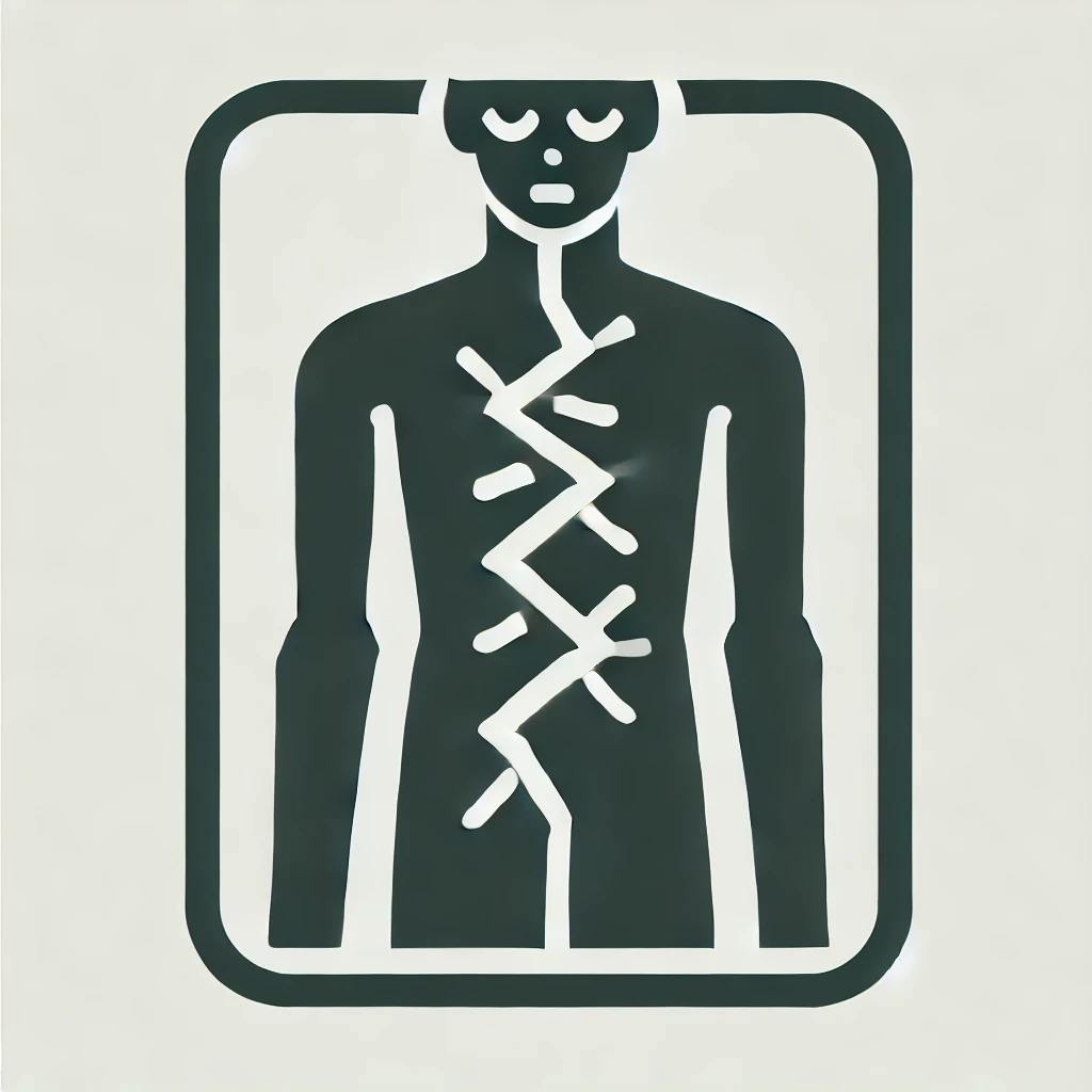 dall·e 2025 02 25 11.01.17 a minimalistic modern medical icon representing fissure designed in a uniform green color 71c119. the icon should be clean simple and clearly d