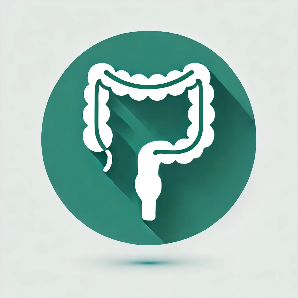dall·e 2025 02 25 11.01.24 a minimalistic modern medical icon representing ibs irritable bowel syndrome designed in a uniform green color 71c119. the icon should be clean