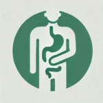 dall·e 2025 02 25 11.01.27 a minimalistic modern medical icon representing colitis designed in a uniform green color 71c119. the icon should be clean simple and clearly d