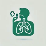 dall·e 2025 02 25 11.01.31 a minimalistic modern medical icon representing allergic asthma designed in a uniform green color 71c119. the icon should be clean simple and c