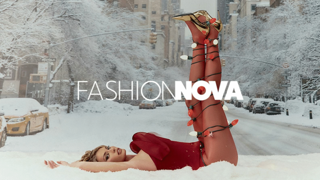 "Fashion Nova online campaign highlighting latest fashion trends and styles"